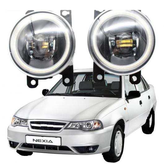 LED フォグライト カットラインレンズ 適用: 大宇 ネクシア 2008-05.2016 LED エンジェルアイ DRL 2ピース 3色 フロント ホワイト エンジェルアイ AL-KK-8031 ALの通販は