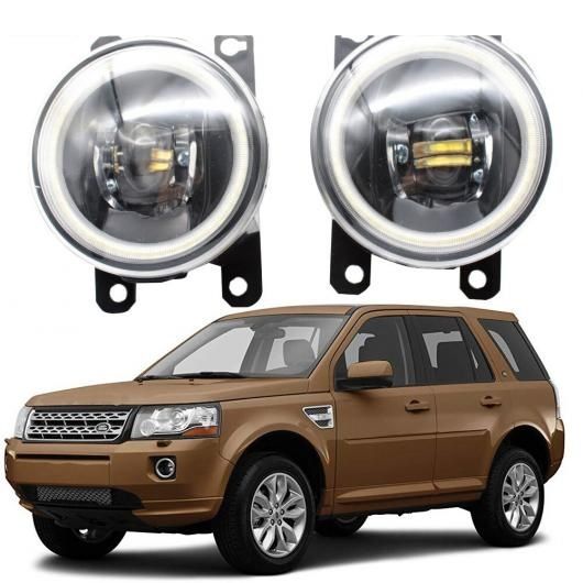 LED フォグライト カットラインレンズ 適用: ランド ローバー/ROVER フリーランダー 2 II LR2 L359 2006-2015 LED エンジェルアイ DRL フロント ホワイト エンジェルアイ AL-KK-8047 AL