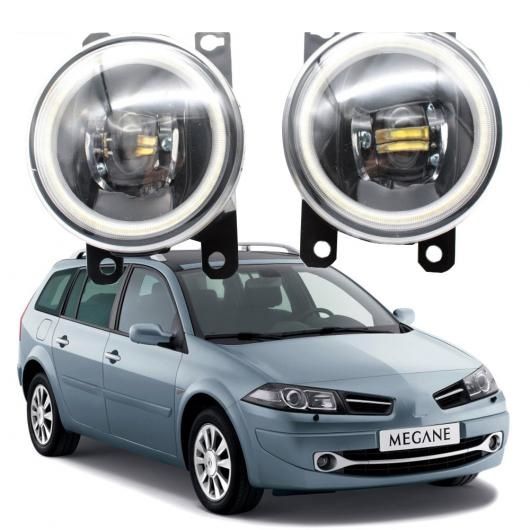 LED フォグライト カットラインレンズ 適用: ルノー/RENAULT メガーヌ II TYP M 2003 2004 2005 2006 2007-2009 2010 エンジェルアイ DRL ホワイト エンジェルアイ AL-KK-8077 ALの通販は
