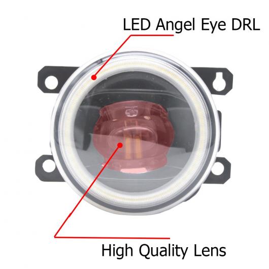 LED フォグライト カットラインレンズ 適用: プジョー/PEUGEOT 4007 GP 2007 2008 2009 2010 2011 2012 エンジェルアイ DRL ホワイト エンジェルアイ AL-KK-8121 AL