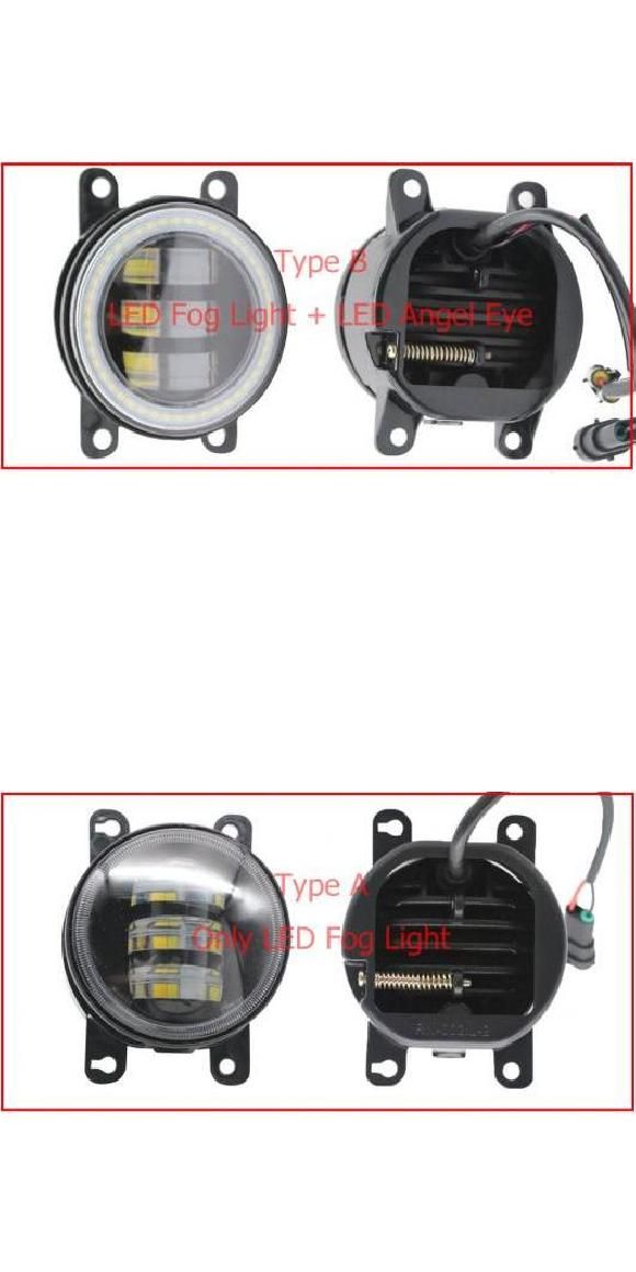 2平和条約 LED エンジェルアイ DRL 当てはめる: ホンダ BR-V 2016 2017 2018 2019 LED フォグライト 2色 水晶体 LED 蒸気霧 LED DRL・LEDフォグライトのみ エンジェルアイなし AL-KK-8148 AL