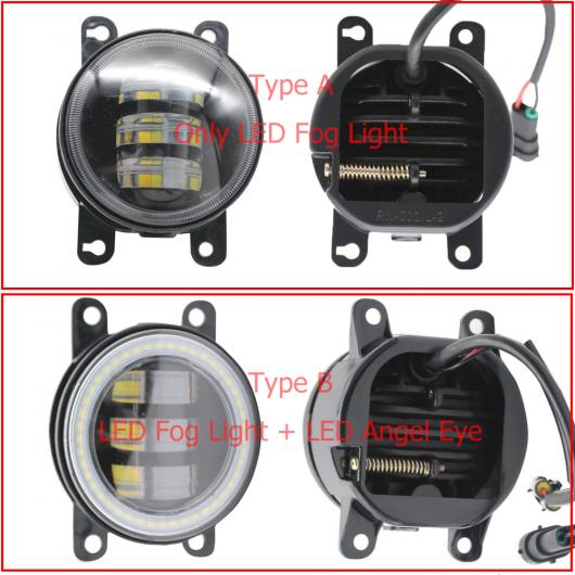 2ピース LED エンジェルアイ DRL 適用: 三菱 モンテロ ショーグン パジェロ 2008-2011 2012 2013 2014 LED フォグ LED DRL・LEDフォグライトのみ エンジェルアイなし AL-KK-8181 AL_2