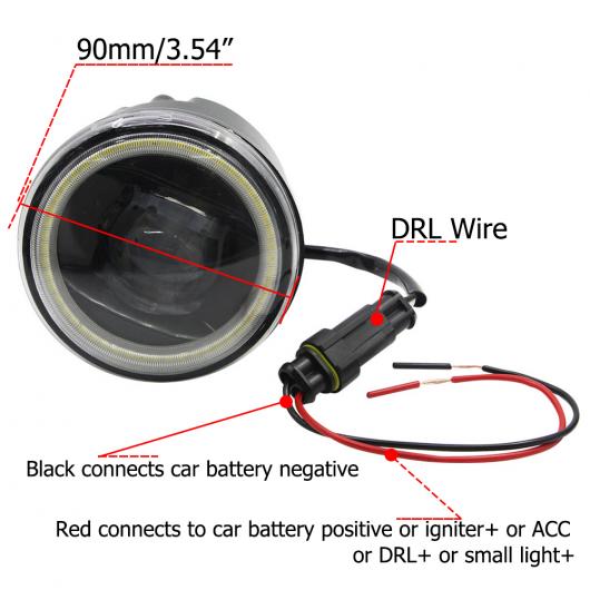 LED フォグライト カットラインレンズ 適用: 日産 アルメーラ CIS-SPEC G11 12.2012-10.2018 シルフ LED ホワイト エンジェルアイ DRL ホワイト LED フォグライト AL-KK-8191 AL_2