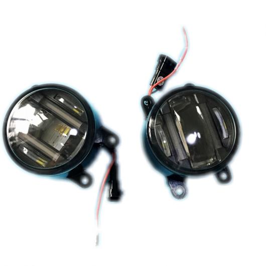 適用: 日産 セントラ 2007-2012 2in1 18W LED フォグライト ホワイト カットラインレンズ DRL ホワイト LED フォグ AL-KK-8313 AL_2