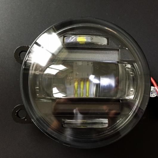 適用: スバル BRZ 2013-2017 2in1 18W LED フォグライト ホワイト カットラインレンズ DRL ホワイト LED フォグ AL-KK-8314 AL_1