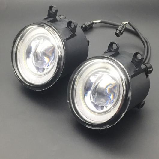 2in1 LED エンジェルアイ DRL 3色 カットラインレンズ フォグライト ランプ 適用: レクサス IS-F 2008-2014 ホワイト エンジェルアイ AL-KK-8372 AL_2