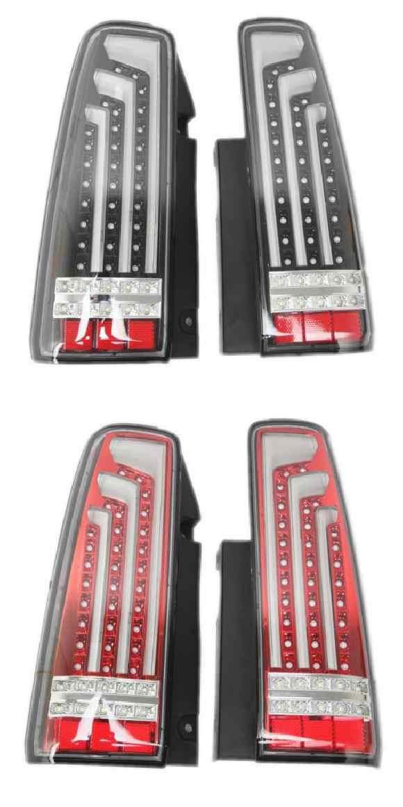 適用: スズキ ジムニー ジムニー 金属 トップ 1998-2015 LED ブレーキ ライト リバース ライト リア ライト DRL ブラック・レッド AL-KK-の通販は
