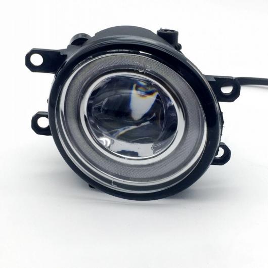 2in1 LED エンジェルアイ DRL 3色 カットラインレンズ フォグライト ランプ 適用: トヨタ オーリス 2016 2017 2018 ホワイト エンジェルアイ AL-KK-8402 AL_3