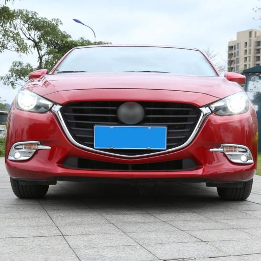 AL 向こう正面 フォグランプ 取りまかなう 刈り込み 当てはめる: MAZDA3 2017 2018 2019 ABS クローム AL-KK-8481