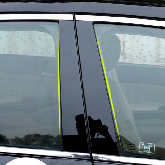 AL ウインドウ ピラー トリム ステッカー 適用: ホンダ アコード 2003-2007 2008-2013 2014-2018 ピース ピアノ ブラック 03-07 アコード〜14-18 アコード AL-KK-8503