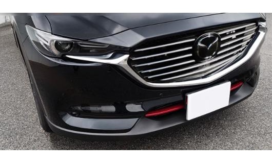 AL 2ピース ABS クローム フロント ヘッド グリル グリル カバー トリム ストリップ アクセサリー 適用: マツダ CX-8 CX8 KG 2017 2018 AL-KK-8617の通販は