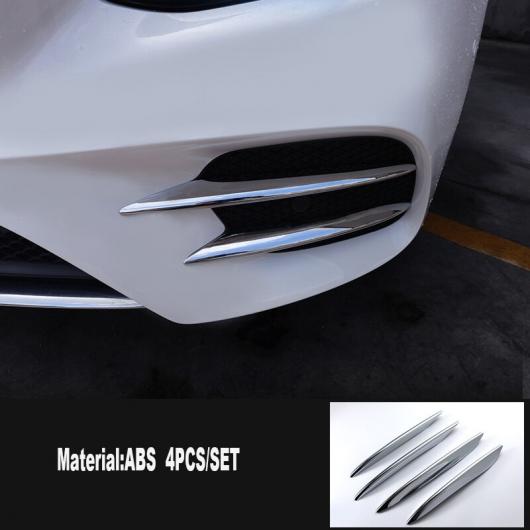 AL ABS クローム フロント フォグランプ カバー トリム アクセサリー セット 4ピース 適用: メルセデス ベンツ E クラス W213 2016 2017 2018 2019 AL-KK-8685 11,475円