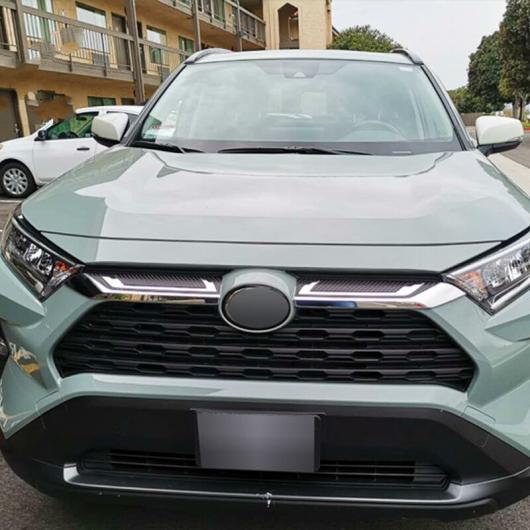 AL ABS クローム フロント センター メッシュ グリル カバー ラジエーター ストリップ トリム 装飾 適用: トヨタ RAV4 ハイブリッド XA50 2019 2020 AL-KK-8725