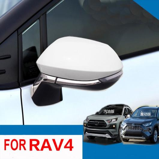 AL 4ピース ABS クローム バックミラー サイド ミラー カバー トリム アクセサリー 適用: 2019 2020 トヨタ RAV4 RAV 4 AL-KK-8738