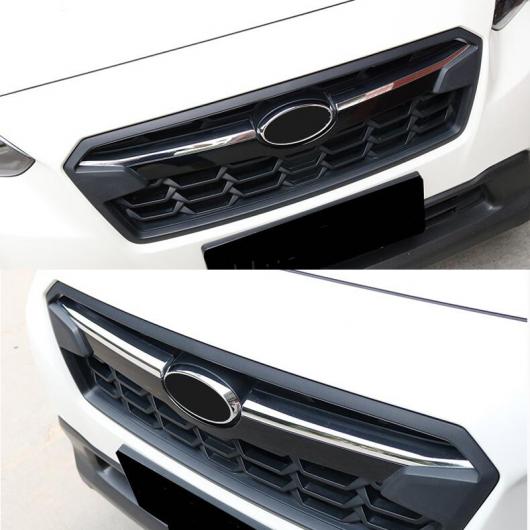 AL 2ピース ABS クローム フロント グリル トリム ストリップ ステッカー アクセサリー 適用: 2018 2019 2020 スバル XV AL-KK-8820
