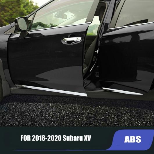 AL 適用: 2018 2019 2020 スバル XV ABS クローム ボディ サイド モールディング トリム ストリップ AL-KK-8821