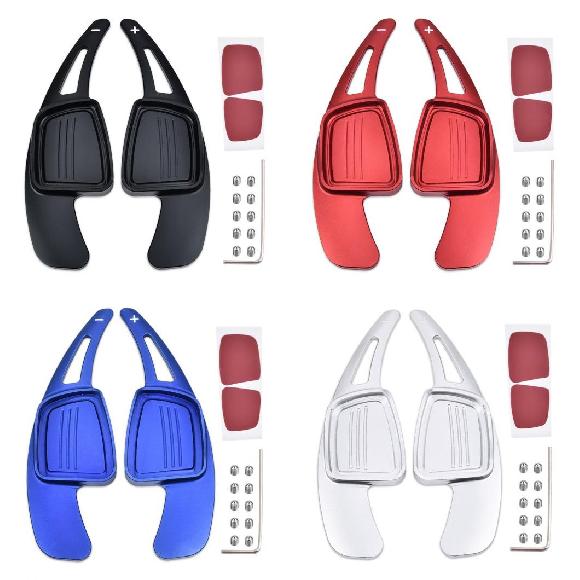 1 ペア アルミニウム ステアリング ホイール 適用: アウディ/AUDI A3 17-18 A4 17-18 A5 17-18 A8 2018 Q5 2018 Q7 16-18 TT15-18 TTS16-18 ブラック〜シルバー AL-LL-1045 ALの通販は 9,450円