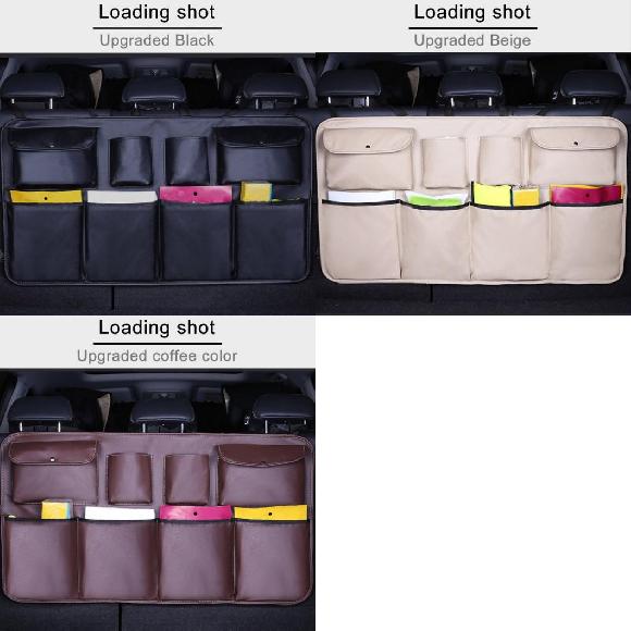 レザー リアシート バック ストレージ バッグ マルチ ポケット トランク オーガナイザー オート 収納 インテリア アクセサリー タイプ001〜タイプ007 AL-LL-1076 ALの通販は 7,509円