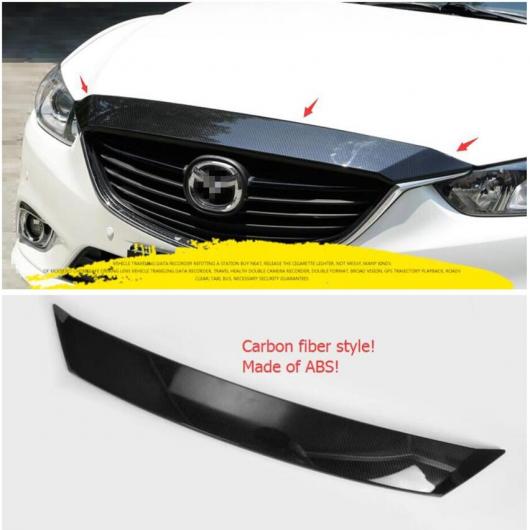 ABS カーボンファイバー スタイル 適用: MAZDA6 セダン & ワゴン 2016 2017 フロント グリル フード メンバー 保護 ストリップ カバー トリム 1ピース AL-LL-1425 ALの通販は