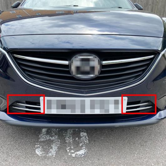 適用: MAZDA6 アテンザ 2013-2018 ABS クローム ボディ 保護 フロント アップ レーシング グリッド グリル カバー トリム AL-LL-1432 AL_2