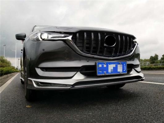 オート フロント メッシュ エクステリア トリム カバー フロント バンパー ABS グリル 適用: マツダ CX-5 CX5 オート グリル 2017 2018 シルバー AL-LL-1473 AL_3