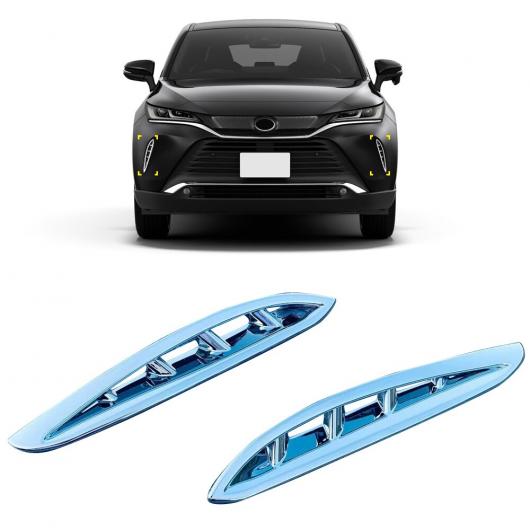 適用: トヨタ ハリアー ヴェンザ XU80 2020 2021 エクステリア ABS クローム フロント グリル 通気口 ネット 装飾 2ピース AL-LL-1544 AL