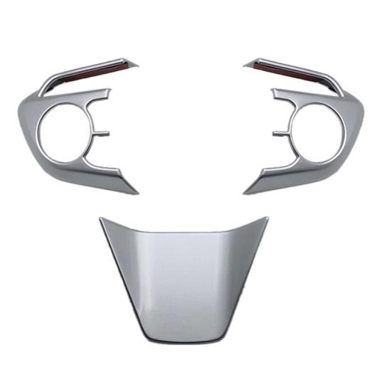 3ピース ステアリング ホイール パネル カバー ベゼル トリム カバー インテリア アクセサリー 適用: トヨタ ハリアー ヴェンザ XU80 2020 2021 ブラック AL-LL-1561 AL_4