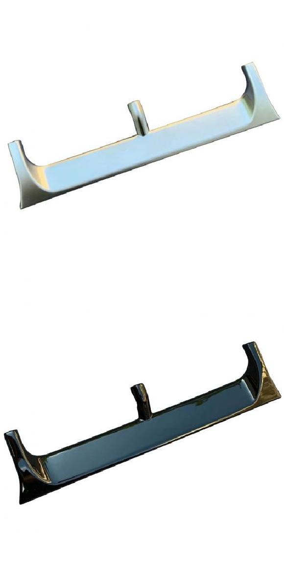 適用: トヨタ ハリアー ヴェンザ XU80 2020 2021 ABS インテリア ミドル コンソール 通気口 カバー トリム 1ピース マットシルバー・ピアノブラック AL-LL-1613 AL