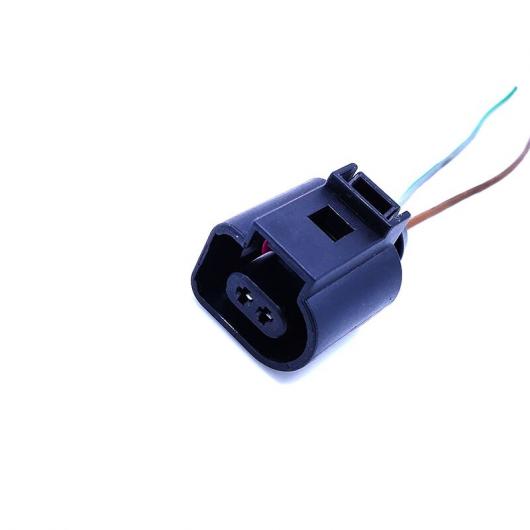 AL OEM 2ピン ブラック フラット プラグ 適用: フォルクスワーゲン/VOLKSWAGEN アウディ/AUDI 1J0 973 702 ゴルフ パサート ティグアン ジェッタ A1 A2 A3 A4 A5 A6 A7 A8 Q3 Q5 Q7 4ピース AL-LL-4823_2