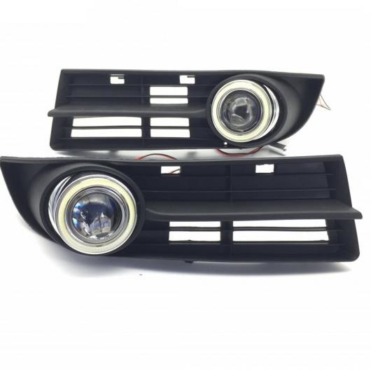 適用: フォルクスワーゲン/VOLKSWAGEN トゥーラン キャディ 2003-2006 エンジェルアイ LED DRL イエロー シグナル ライト H11 ハロゲンバルブキット 2in1カラー エンジェルアイ 4300K AL-LL-6063 AL