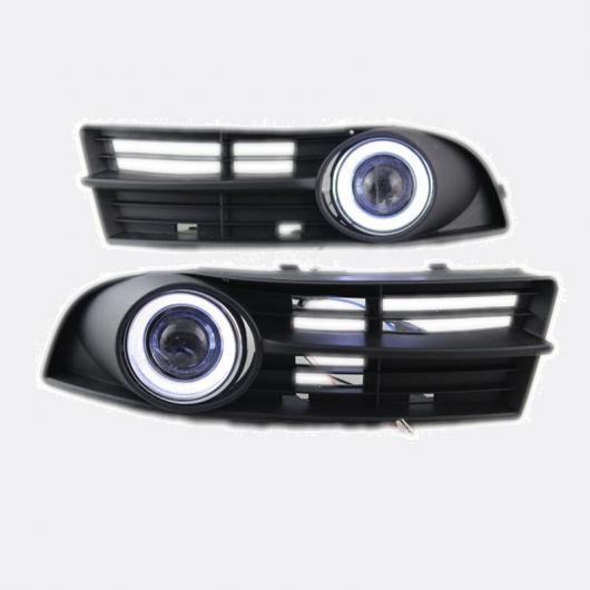 適用: フォルクスワーゲン/VOLKSWAGEN トゥーラン キャディ 2003-2006 エンジェルアイ LED DRL イエロー シグナル ライト H11 ハロゲンバルブキット 2in1カラー エンジェルアイ 4300K AL-LL-6063 AL