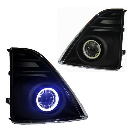 適用: トヨタ ヤリス ヴィッツ 2013-2016 COB エンジェルアイ DRL イエロー シグナル ライト H11 E13 フォグライト ハロゲンバルブキット 2in1カラー エンジェルアイ 4300K・6000K AL-LL-6097 AL