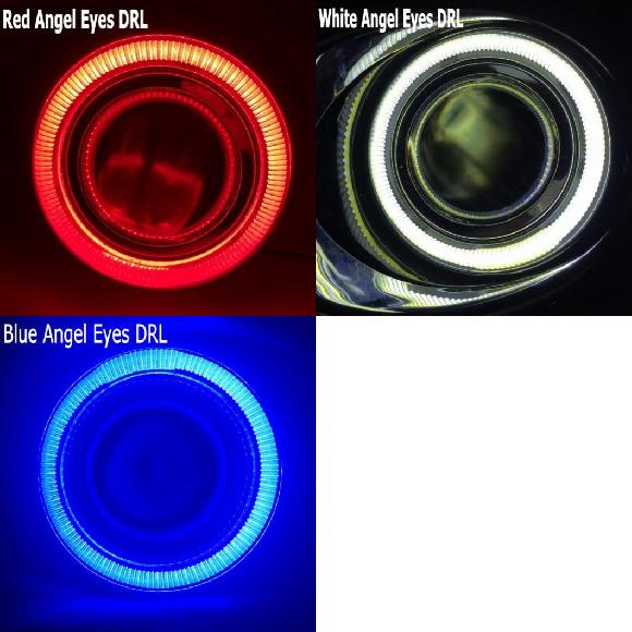 LED COB エンジェルアイ DRL イエロー シグナル ライト H11