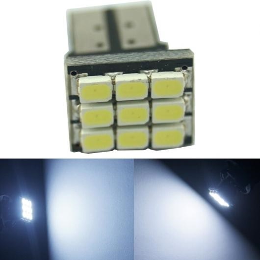 100ピース DC12V T10/194/168 ウェッジ 1206 SMD 9LED ホワイト ライト LED ランプ バルブ ホワイト AL-LL-6388 AL