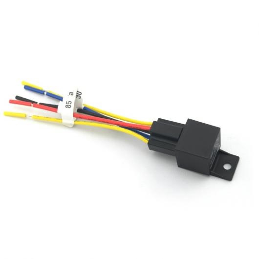 5ピース 自動車 JD1914 5-ピン 12VDC 40/30A コンスタント-クローズド リレー コントローラー ワイヤー ハーネス AL-LL-6569 AL