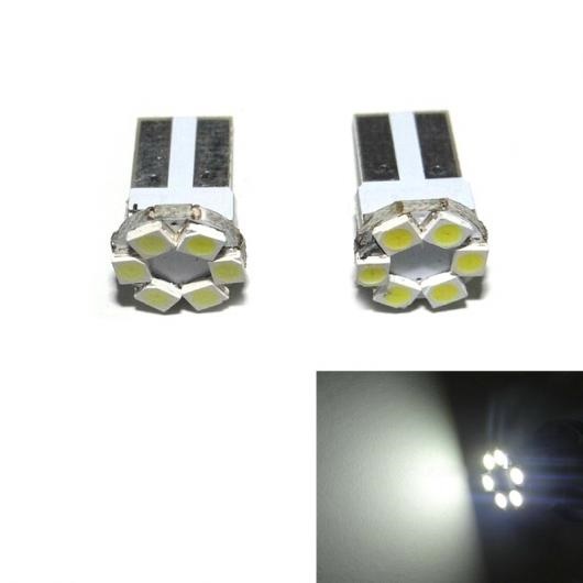AL 50平和条約 白いこと T10 6LED 1206 SMD ウェッジ ともし火 弁膜 168 194 白いこと AL-LL-6582