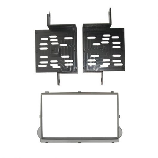 2DIN DVD ラジオ フレーム 適用: ヒュンダイ/現代/HYUNDAI スタレックス/H1 2010 ステレオ フェイス パネル トリム キット ブラック・シルバー AL-LL-7033 AL