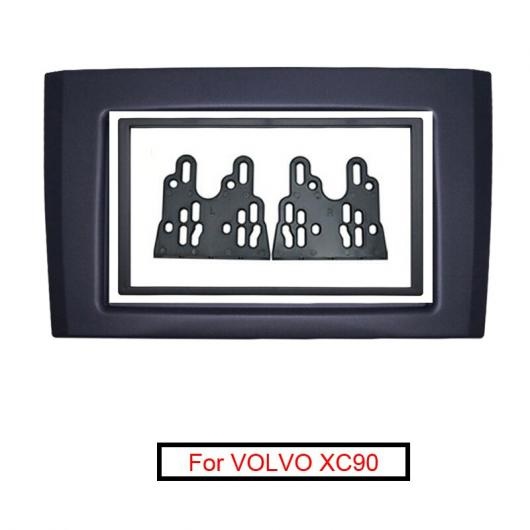 ダブル DIN/2DIN ラジオ 適用: ボルボ/VOLVO XC90 2002~2014 ラジオ DVD ステレオ ダッシュ トリム パネル フレーム キット A 173×98mm・C 178×102mm AL-LL-7034 AL