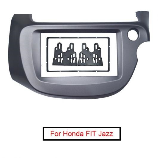 2DIN オーディオ ラジオ パネル フレーム 適用: ホンダ フィット ジャズ 右ハンドル用 2008-2013 ステレオ CD/DVD フェイス プレート フの通販は
