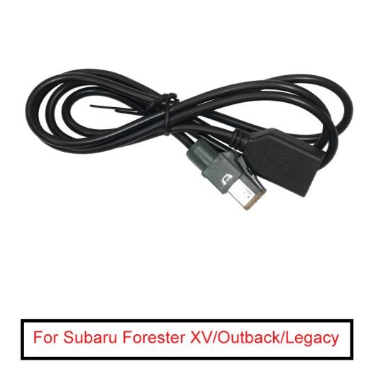 10ピース オーディオ メス USB AUX-IN ケーブル アダプタ 4PIN コネクタ 適用: スバル フォレスター XV/アウトバック/レガシィ AL-LL-7558 AL
