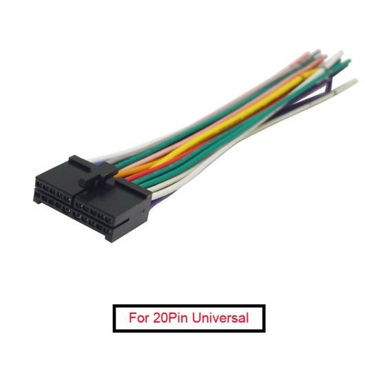 10ピース 20PIN ユニバーサル ヘッド ユニット DVD ステレオ ラジオ 配線 ハーネス ケーブル プラグ AL-LL-7581 AL