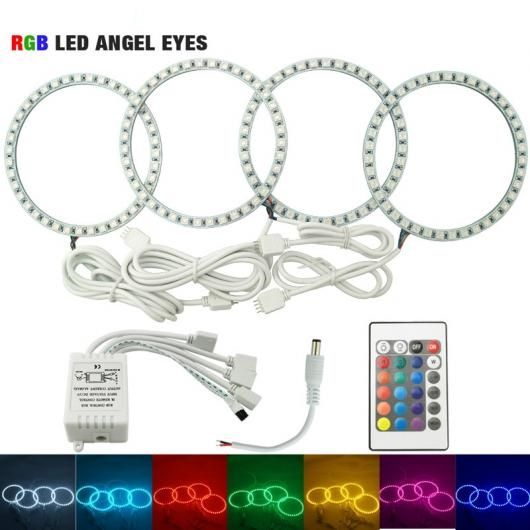 1セット RGB 5050SMD LED フラッシュ エンジェルアイ HALO リング ライト 適用: BMW E30/E32/E34 DRL ヘッドライト AL-LL-7613 AL