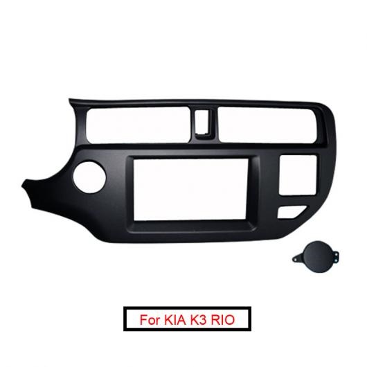 2DIN ステレオ フレーム 適用: 起亜 K3 リオ 2011-2013 左ハンドル用 SRS ホール オーディオ フレーム ダッシュ パネル トリム キット AL-LL-7647 AL