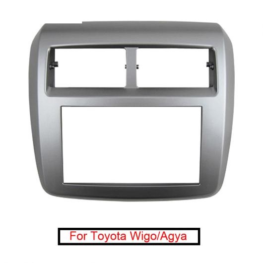 1ピース CD/DVD オーディオ ステレオ 2DIN フレーム 適用: トヨタ WIGO/アギア 2013 ダッシュ パネル トリム キット AL-LL-7690 AL