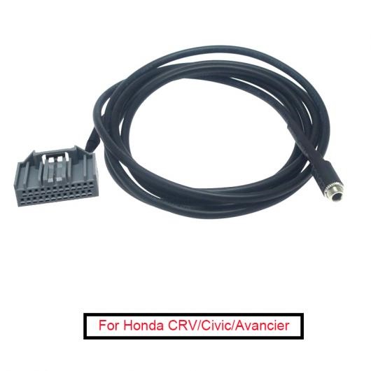 10ピース オーディオ 3.5mm メス 24PIN コネクタ AUX-IN アダプタ AUX ケーブル 適用: ホンダ CRV/シビック/アヴァンシア/ベゼル/ヴェゼル/クライダー/エリシオン AL-LL-7785 AL