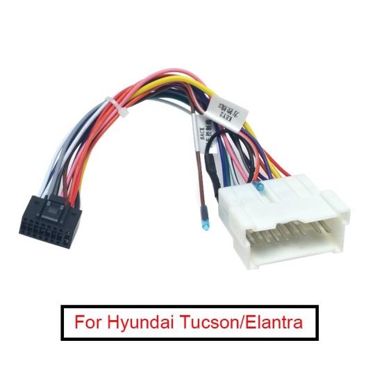 AL 1ピース ステレオ ラジオ 16PIN アダプタ 配線 ハーネス 適用: ヒュンダイ/現代/HYUNDAI ツーソン エラントラ オーディオ パワー ケーブル ワイヤー プラグ プレイ AL-LL-7845