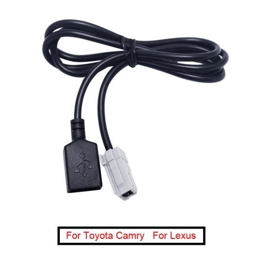 5ピース USB AUX MP3 オーディオ インプット ケーブル 適用: トヨタ カムリ RAV4 マツダ CX-5/M2 CD プレーヤー-JN23 AL-LL-8250 AL