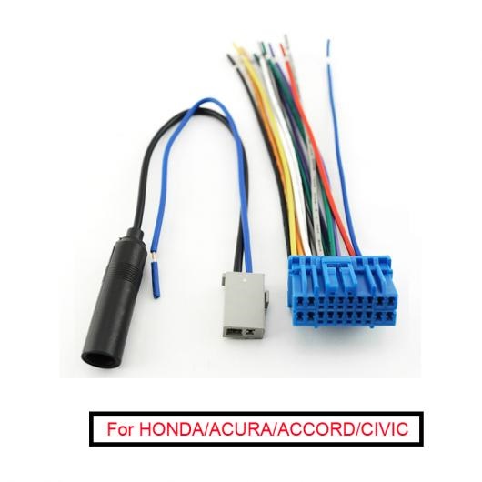 10セット オーディオ ステレオ 配線 ハーネス ラジオ アンテナ ジャック 適用: ホンダ/アキュラ/ACURA/アコード/シビック/CRV OEM ラジオ CD AL-LL-8434 ALの通販は