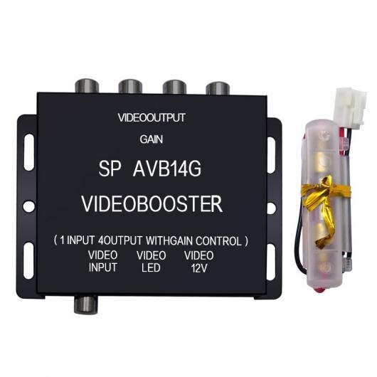 5セット 1 4 アウトプット ビデオ スプリッター 増幅器 シグナル ブースター 適用: DVD/LCD/TV モニター ディスプレイ AL-LL-8455 AL