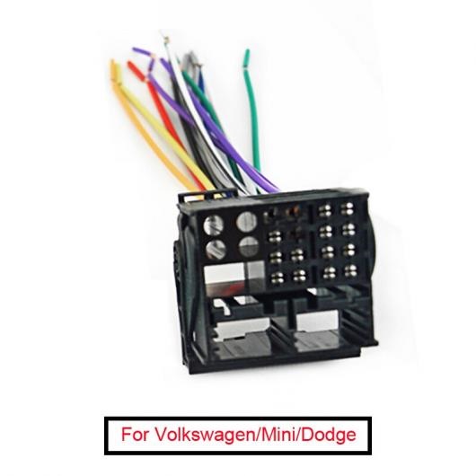 10ピース ラジオ ステレオ リバース オス ワイヤー 配線 ハーネス プラグ RCD510/310 適用: アウディ/AUDI/BWM/フォルクスワーゲン/VOLKSWAGEN/ミニ/MINI（BMW）/ダッジ/DODGE AL-LL-8456 AL